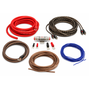 Monteringskit til forst�rker 20 mm� - 2-Kanal med h�jttalerkabel