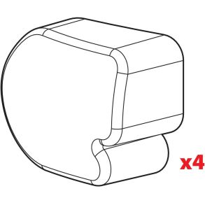 Endepropper til Kargo-Plus Aluminium Stnger - 4 stk.