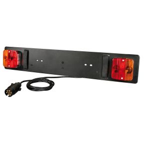 Lygtebom Til Cykelholder 7-polet - Ledning 2 meter - L. 78 cm X H. 14 cm.