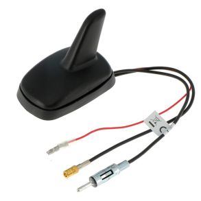 Tagantenne Hajfinne 12V DAB/DAB+ & AM/FM - Med Integreret Forstrker - Kabellngde 25 cm