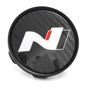 Centerkapsel Original - Hyundai - Sort carbon 67/60 mm - 1 stk.