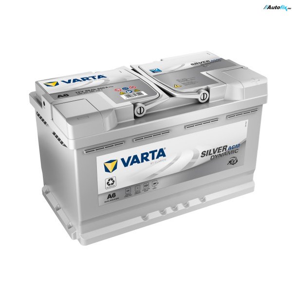 Bilbatteri - VARTA XEV SILVER DYNAMIC AGM A6 - 563 400 061 (12 volt, 80 ah)