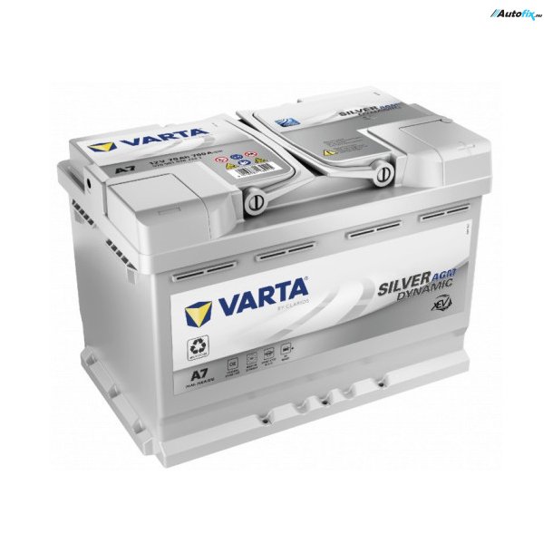 Bilbatteri - VARTA XEV SILVER DYNAMIC AGM A7 - 570 901 076 (12 volt, 70 amp)