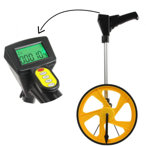 Mlehjul med digital LCD-display - Teleskopisk hndtag