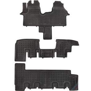 Gummimtte st med kant - Renault Trafic III rg. 2021-> (komplet st)