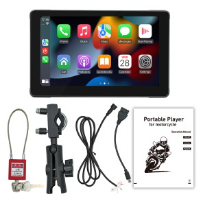 7'' Multimedia til motorcykel med dashcam - CarvillZ 5351 - Trdls Apple Carplay & Android Auto