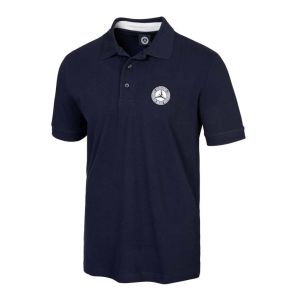 Mercedes Polo Original - Navy & Hvid - L-XL
