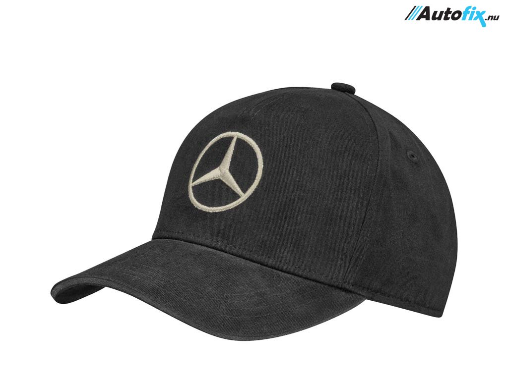 . Meddele Lave om Mercedes-Benz Cap - Dame Model - Sort M/ Beige Logo - Mercedes Merchandise  - Autofix.nu