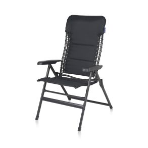 Campingstol sort - Campart Mollema - Belastning maks 120 kg