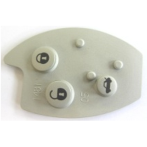 3 button rubber pad - Citroen - Key shell