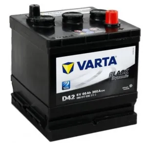 Bilbatteri veteran - VARTA Black Dynamic D42 - 066 017 036 (6 volt, 66 amp)