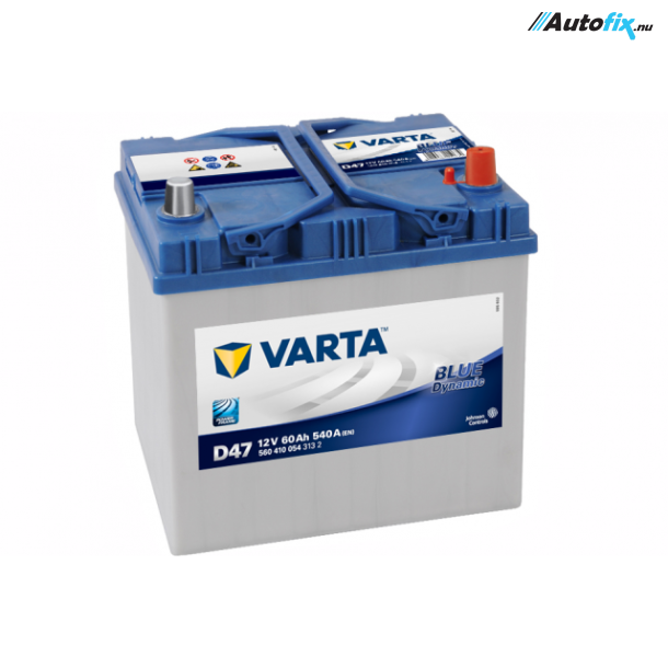 Bilbatteri - VARTA D47 BLUE DYNAMIC - 560 410 054 (12 volt, 60 amp)