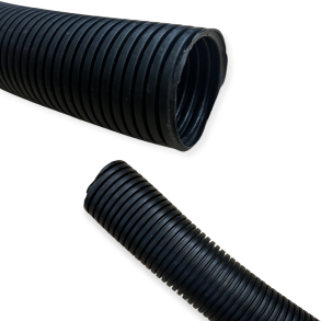 Flexslange sort Indv.  48 mm - Hrd PVC - Slges i lbende meter