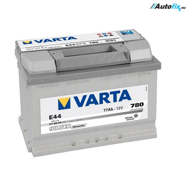 Bilbatteri - VARTA E44 SILVER DYNAMIC - 577 400 078 (12 volt, 77 amp)