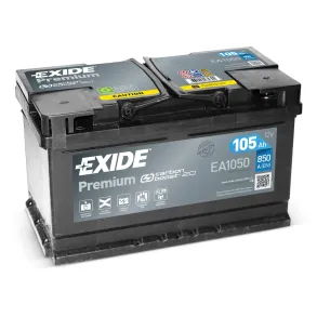 Startbatteri - Exide Premium EA1050 - 12V (105ah / 850cca)
