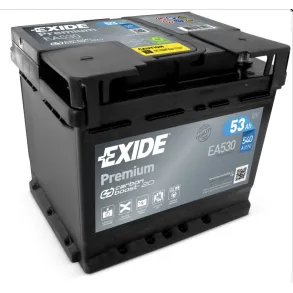 Startbatteri - Exide Premium EA530 - 12V (53ah / 540cca)
