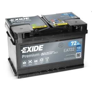 Startbatteri - Exide Premium EA722 - 12V (72ah / 720cca)