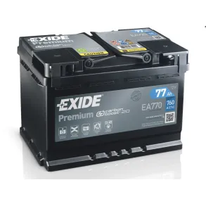Startbatteri - Exide Premium EA770 - 12V (77ah / 760cca)