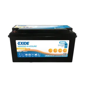 Marine startbatteri - Exide EV2500 LiFeP04 - Lithium batteri 12,8V