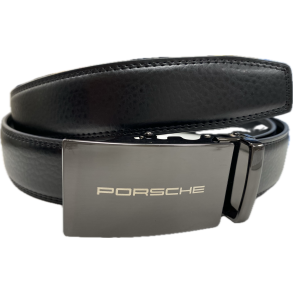 Lderblte Porsche - Unik Automatisk klikls - Justerbar talje lngde max. 118 cm