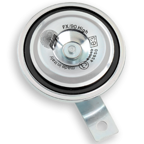 Tallerkenhorn 12V Krom - Fisa - �90 mm (112 dB)