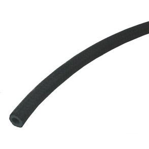 Benzinslange Armeret - Sort 6 mm - L. 1 Meter