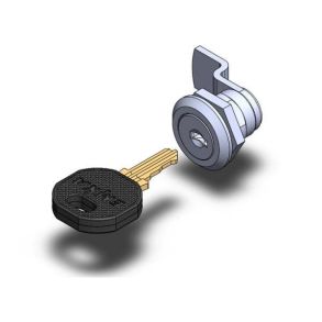 L�secylinder med forkr�bbet tunge Universal - 1 stk. n�gle
