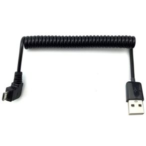 Ladekabel - USB 2.0 til Micro USB - Vinklet L�ngde 30-50 cm 