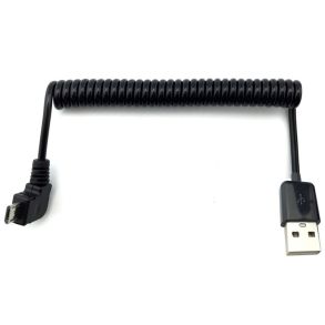 Ladekabel - USB 2.0 til Micro USB - Vinklet Lngde 30-50 cm 