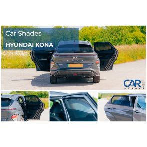 Solgardiner - Car Shades - Hyundai Kona rg. 2024-> (Kun til sideruderne)