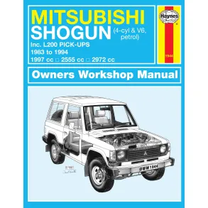 Reparationsbog Haynes - Mitsubishi Shogun & L200 Pick Up 1983-1994