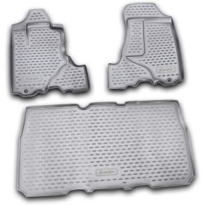 Gummimtte st med kant - HONDA Element 2003-> 3 stk.