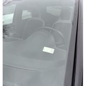 Holder til parkeringsbillet - Med selvklbende montering - Rustfri stl