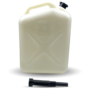 Benzin- Og Dieseldunk Med Hldetud - Transparent Plast - Godkendt 25L