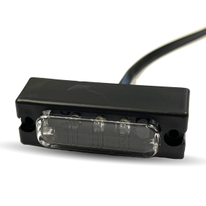 Led Positionslygte Hvid 3 Dioder 12/24V - Med 5 Meter Ledning - E-godkendt