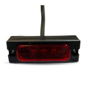 Led Baglygte Rd 3 Dioder 12/24V - Med 5 Meter Ledning - E-godkendt