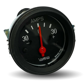Amperemeter 12-24V - Mleomrde -30 / +30 - Dia. 52 mm