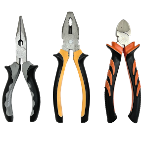 Tangst 3 Dele - Kvalitets Tnger Med Soft Grip Hndtag 