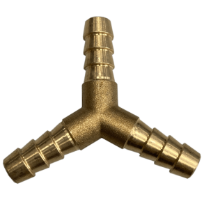 Studs til benzinpumper - Hardi - Messing Y-stykke 6 mm