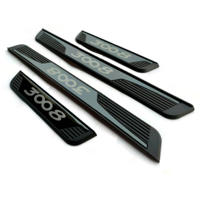 Indstigningslister Sort - Peugeot 3008 rg. 2016-> - 4 stk