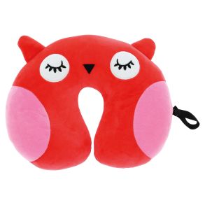 Nakkepude til brn - Rd & lyserd - 1 stk.