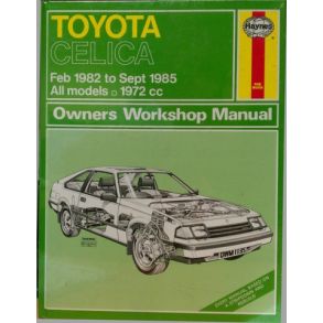 Reparationsbog Haynes - Toyota Celica 1982 -> 1985