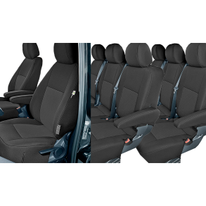 Skrddersyet Sdeovertrk - Komplet 1+1 & 2x bagsde - Mercedes Vito III (W447) rg. 2014->