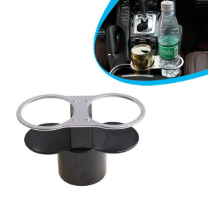 Dobbelt Kopholder Universal - Montering max 65 mm - Sort & krom