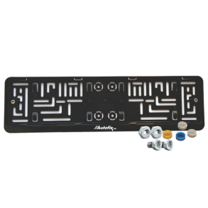 Nummerpladeramme ABS Sort - Med Tyverisikring - 1 stk