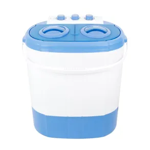 Camping vaskemaskine transportabel 230V - Vask 3 kg & centrifuge 2,5 kg. - Energivenlig drift