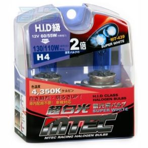 H4 P�re - MTEC Super White - 60/55 watt 2 stk.