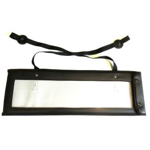 Prveplade Etui Foran P Bilen - Med 2 Kraftige Magneter & Stropper - Sort 1 stk.