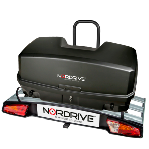 Anhngerboks 300 L. & Cykelholder Med Vippefunktion - Nordrive Wave 3 - Komplet system
