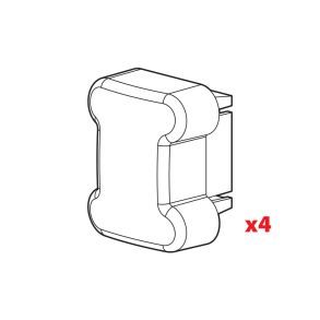 Endepropper til Nordrive stl stnger - 4 stk.